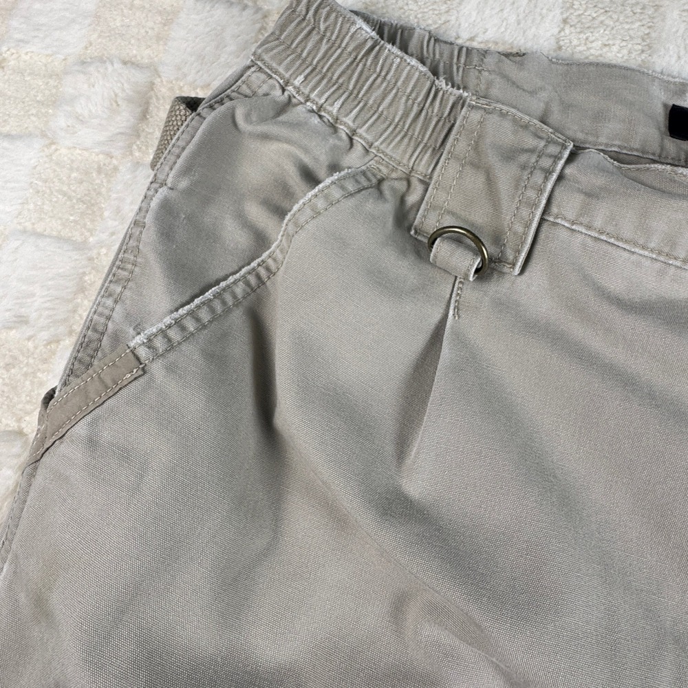 5.11 Tactical Series Mens Cargo Pants Beige Outdoor Workwear Elastic Waist - Picture 10 of 16